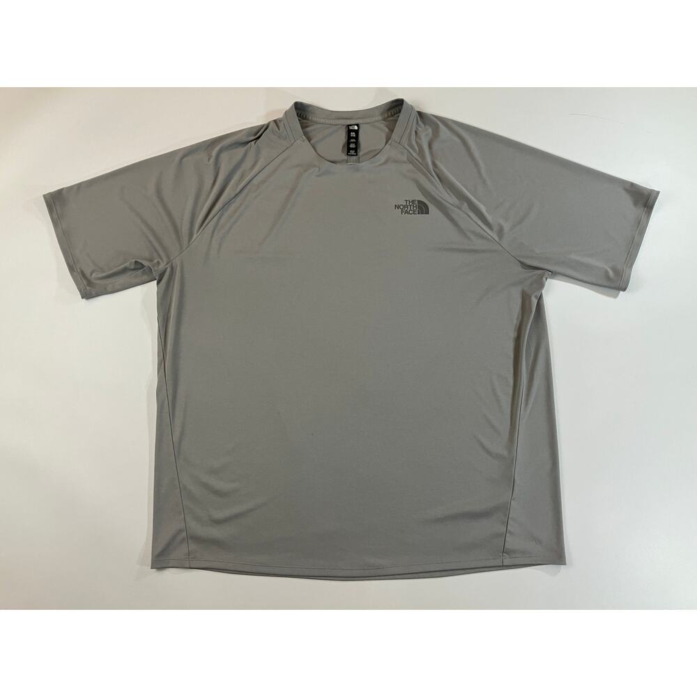 The North Face Men XXL Gray Performance T Shirt Short Sleeve Lightweight Logo